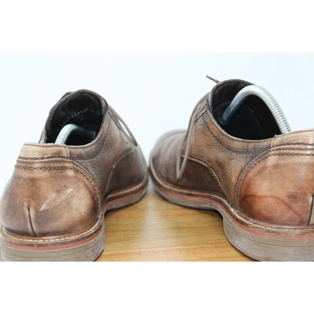 Mephisto Mens Waino Oxford‎ Size 12 Patina Brown Tan Leather Comfort Dress Shoe